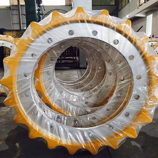 Pièces de train de roulement de haute qualité segment de pignon de voie de bulldozer pour D40, D41, D45, D50, groupe de segments D53, pignon de conducteur de voie